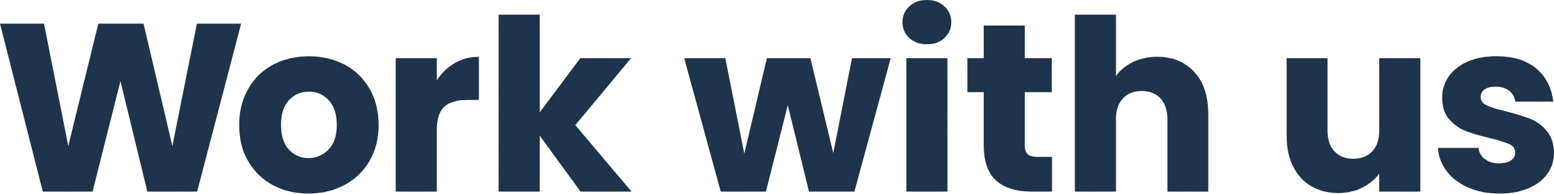 Work with us